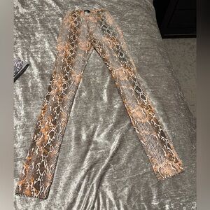 Snake Print Pants